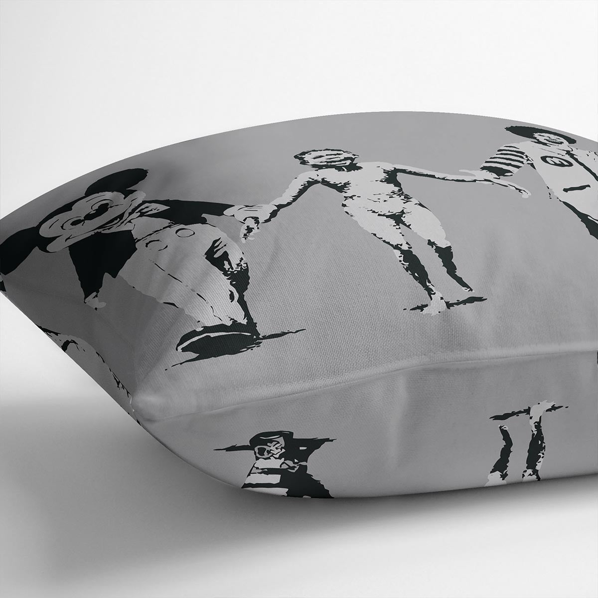 Banksy Mickey And Ronald Cushion