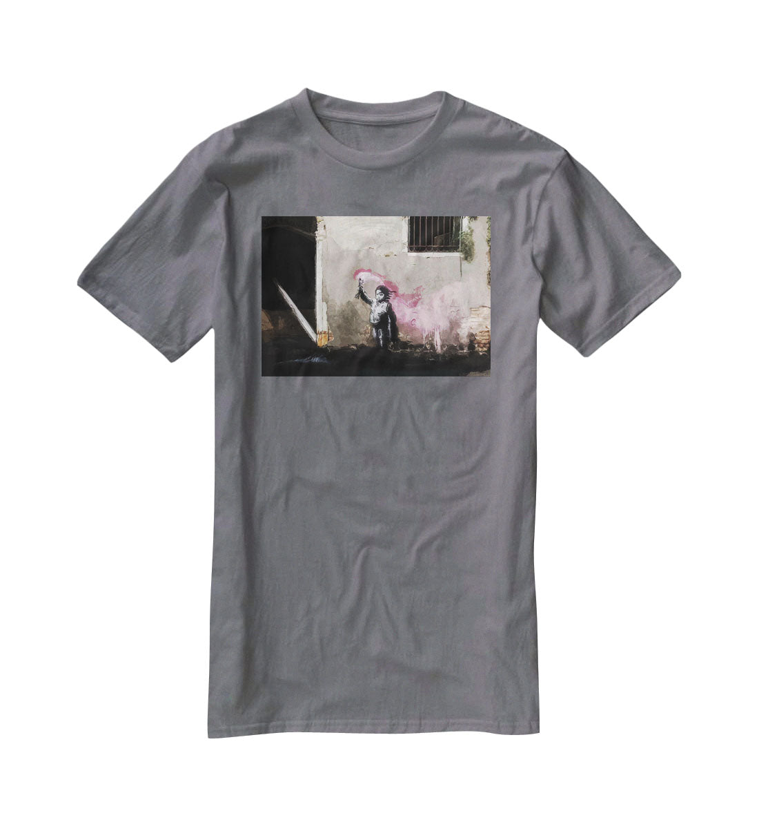 Banksy Migrant Child Venice T-Shirt - Canvas Art Rocks - 3