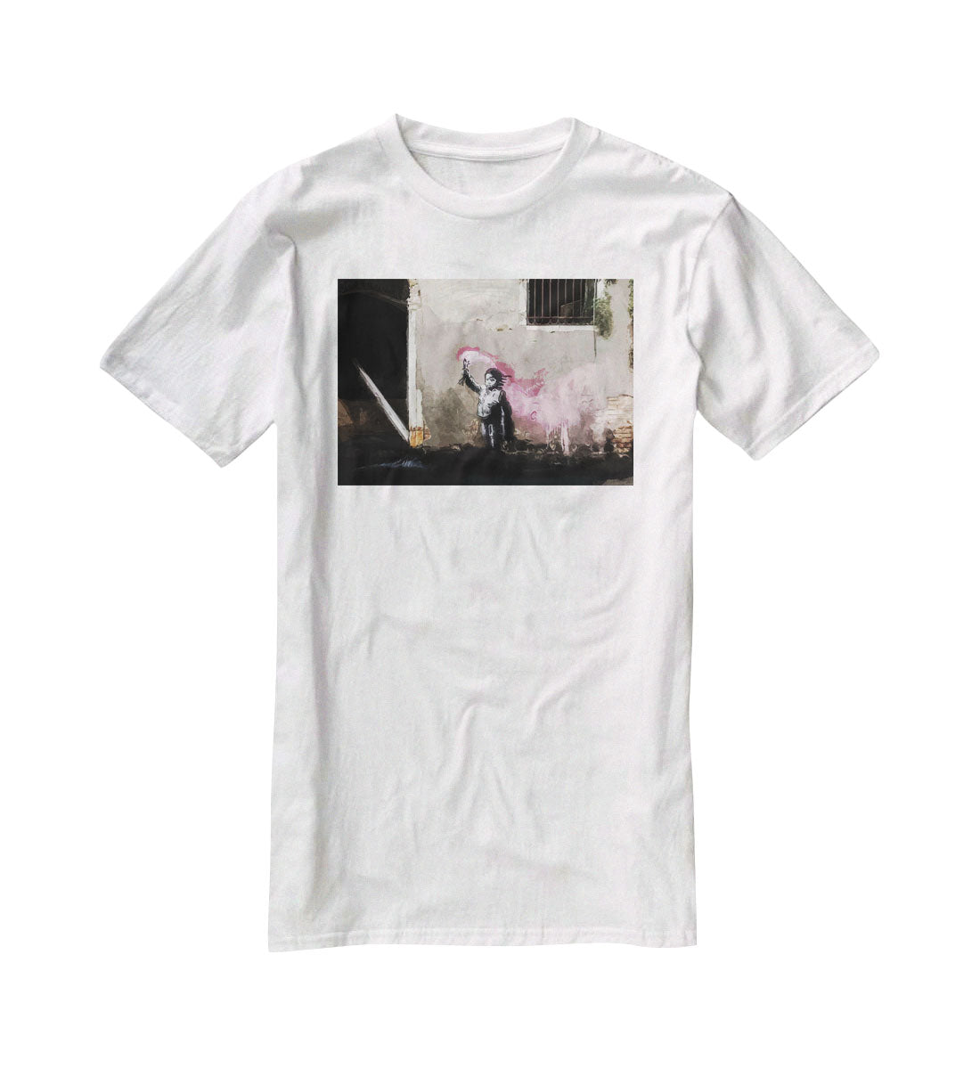 Banksy Migrant Child Venice T-Shirt - Canvas Art Rocks - 5