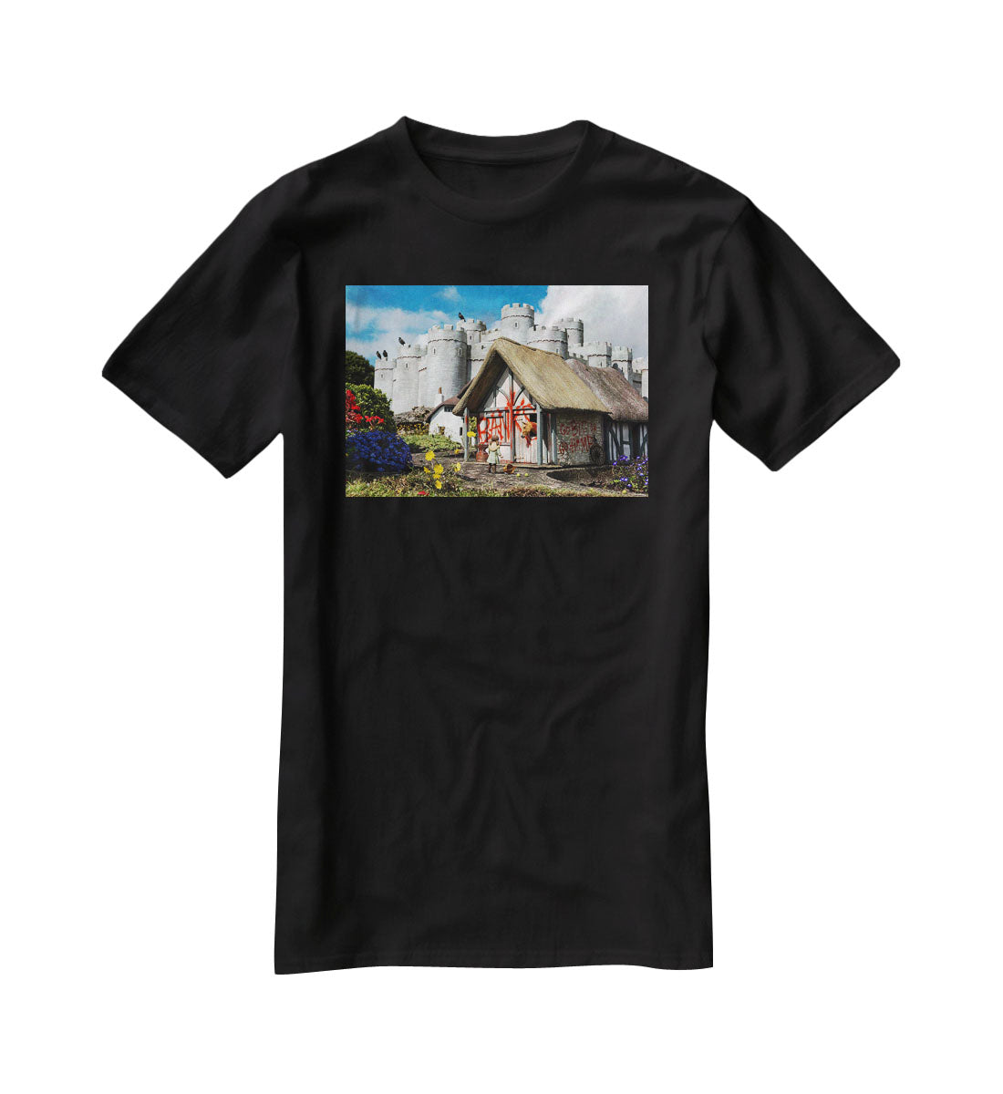 Banksy Model Village Great Yarmouth T-Shirt - Canvas Art Rocks - 1