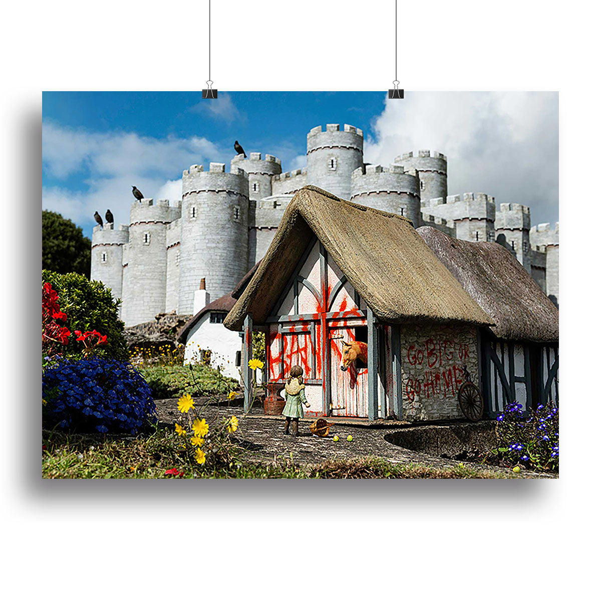 Banksy Model Village Great Yarmouth Canvas Print or Poster - Canvas Art Rocks - 2