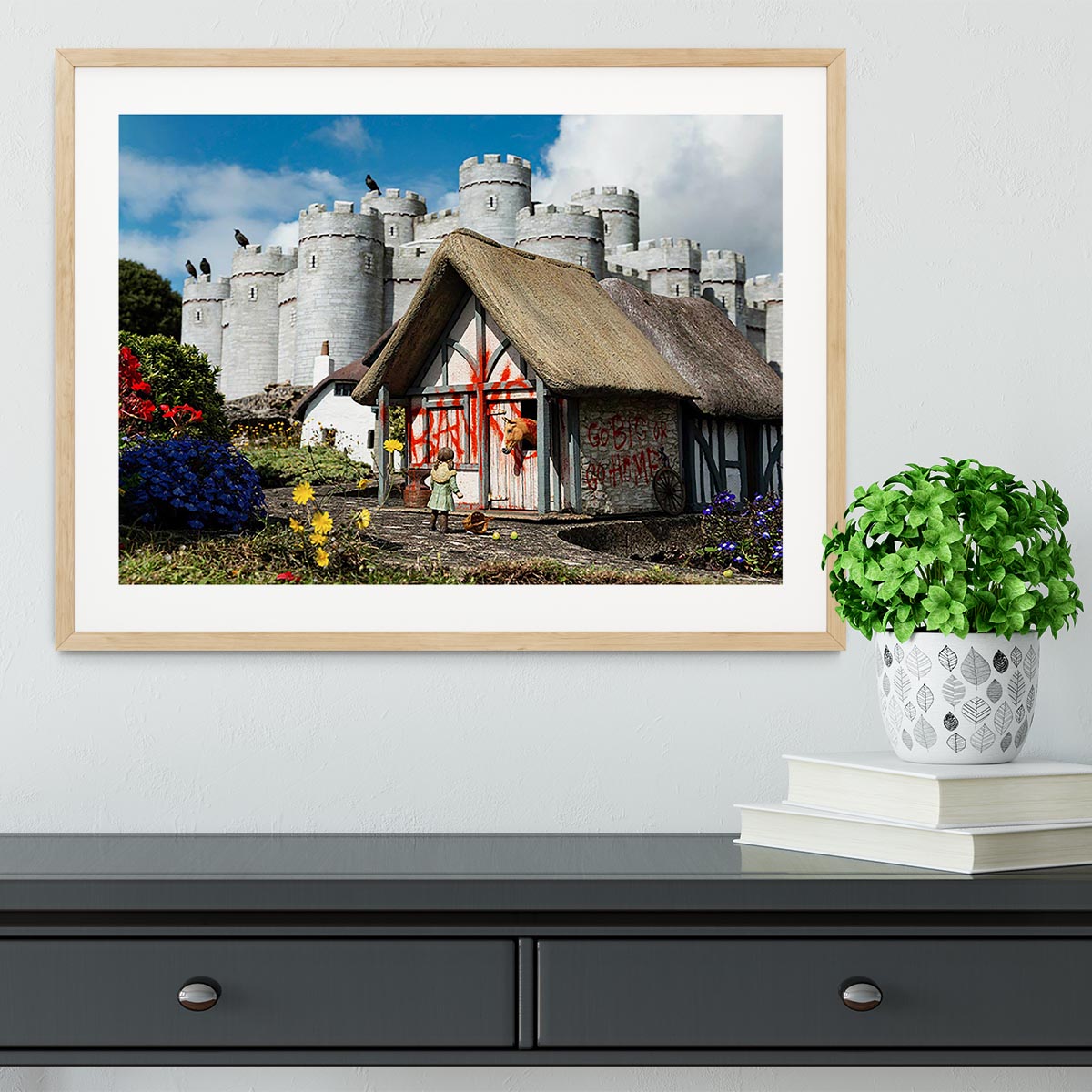 Banksy Model Village Great Yarmouth Framed Print - Canvas Art Rocks - 3