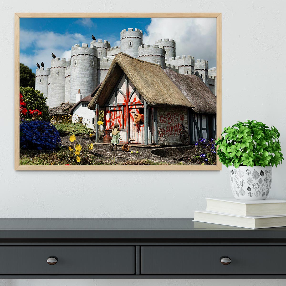 Banksy Model Village Great Yarmouth Framed Print - Canvas Art Rocks - 4