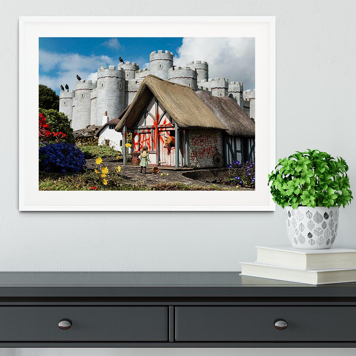 Banksy Model Village Great Yarmouth Framed Print - Canvas Art Rocks - 5