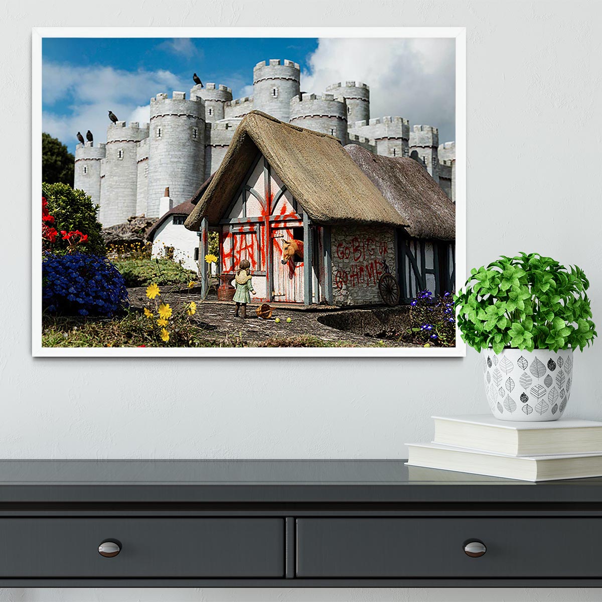 Banksy Model Village Great Yarmouth Framed Print - Canvas Art Rocks -6