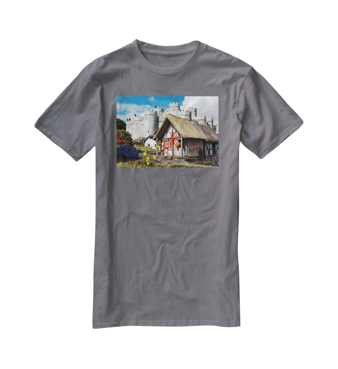 Banksy Model Village Great Yarmouth T-Shirt - Canvas Art Rocks - 3