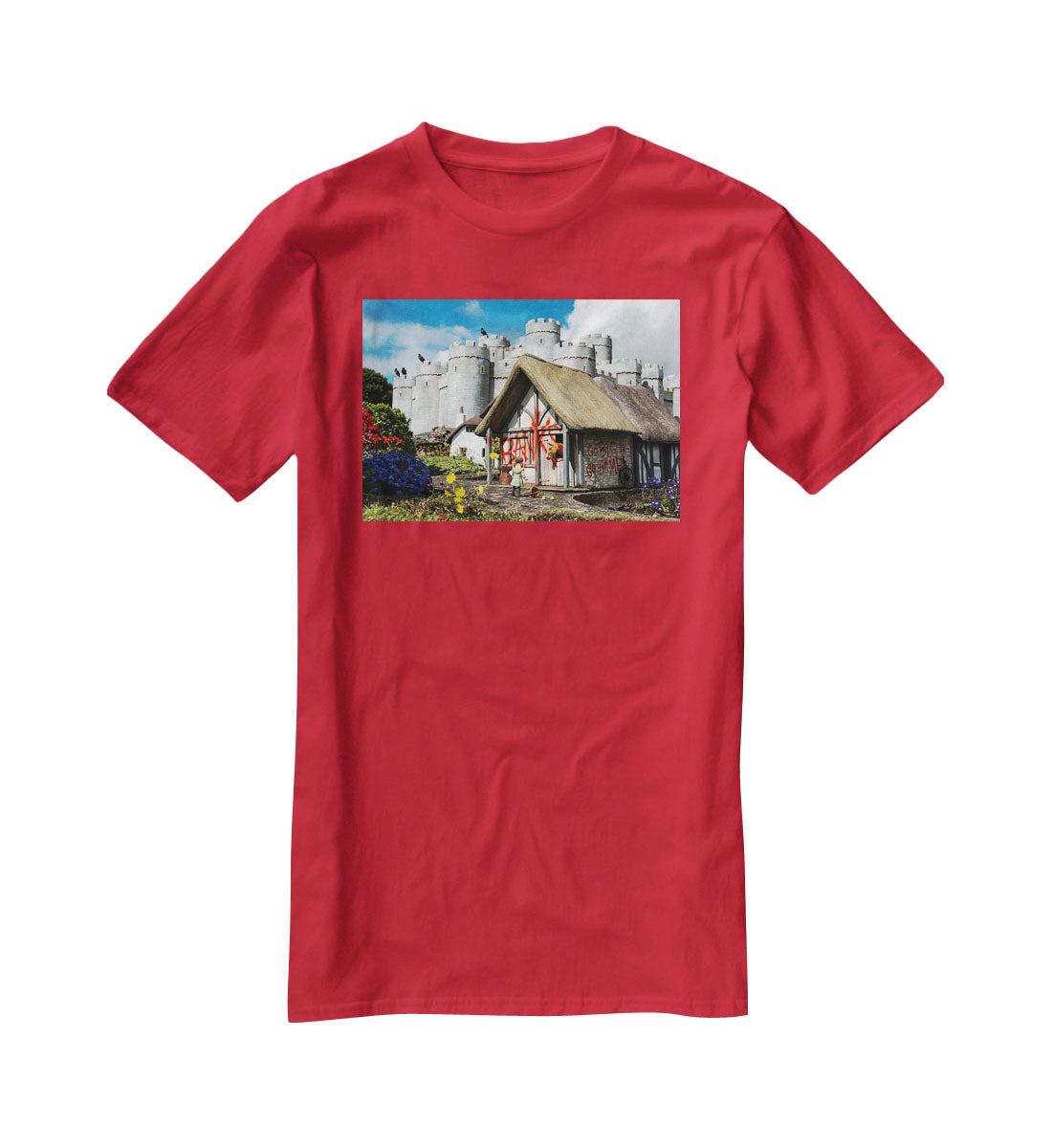 Banksy Model Village Great Yarmouth T-Shirt - Canvas Art Rocks - 4