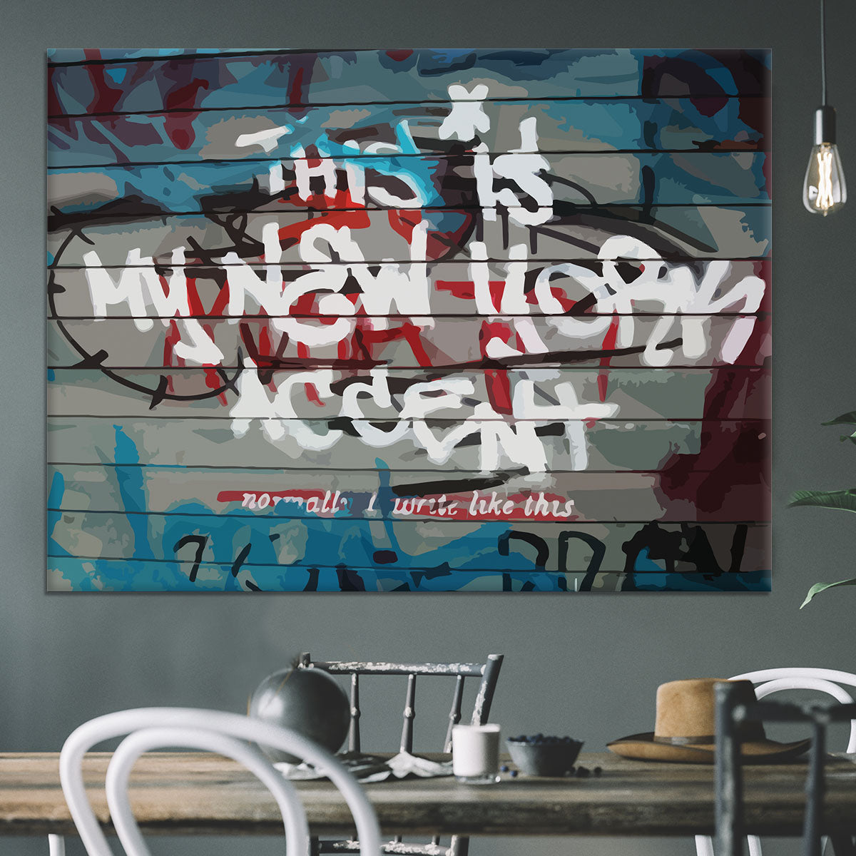 Banksy New York Accent Canvas Print or Poster - Canvas Art Rocks - 3