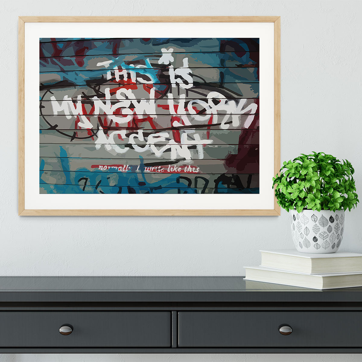 Banksy New York Accent Framed Print - Canvas Art Rocks - 3