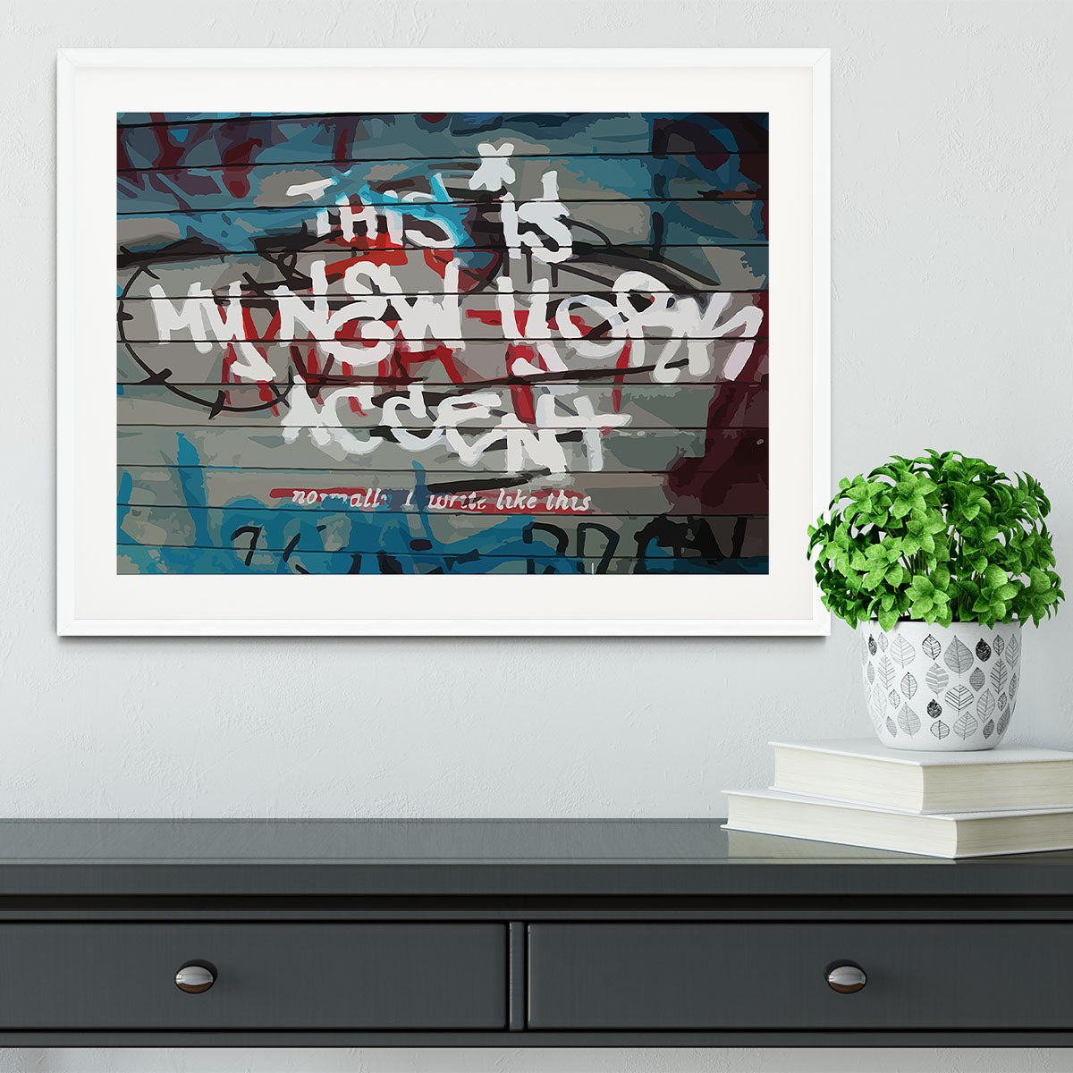 Banksy New York Accent Framed Print - Canvas Art Rocks - 5