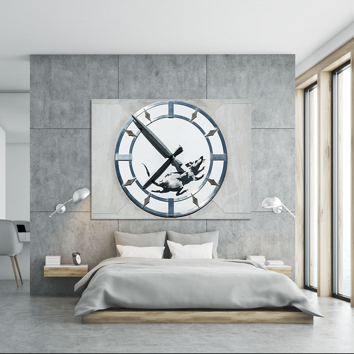Banksy New York Clock Rat Canvas Print or Poster - Canvas Art Rocks - 5