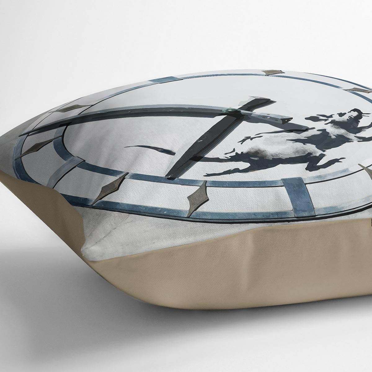 Banksy New York Clock Rat Cushion