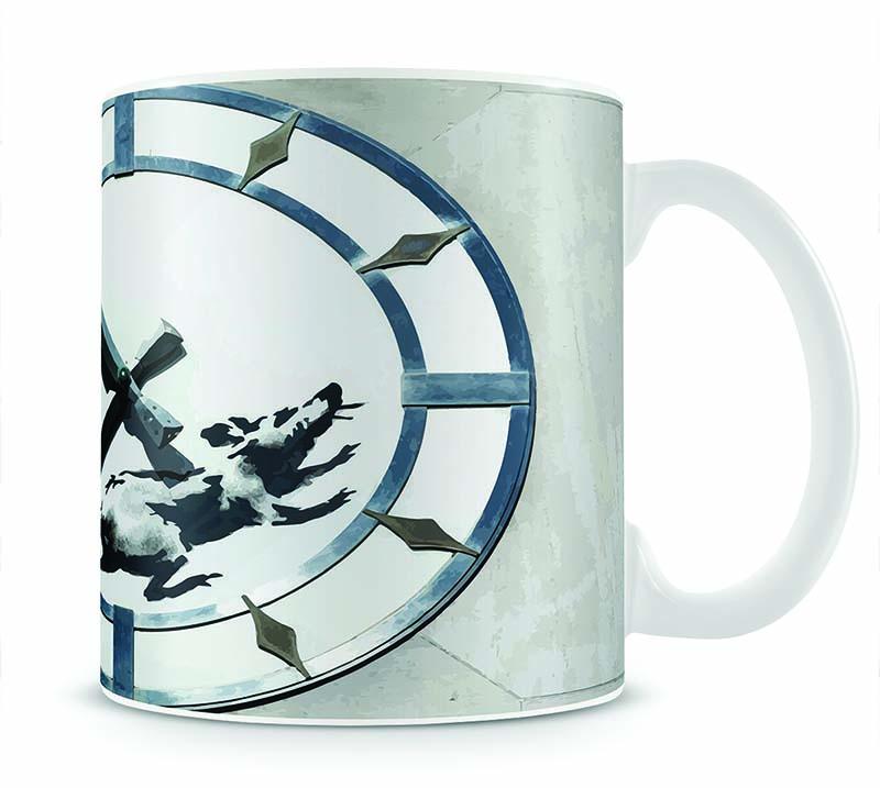 Banksy New York Clock Rat Mug - Canvas Art Rocks - 1
