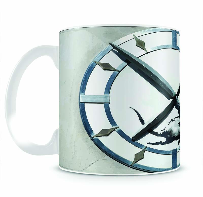 Banksy New York Clock Rat Mug - Canvas Art Rocks - 2