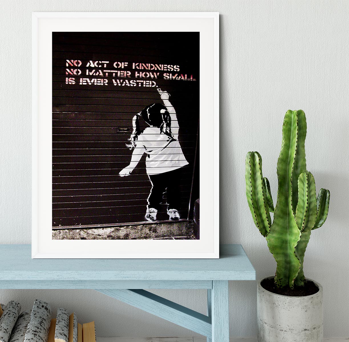 Banksy No Kindness Framed Print - Canvas Art Rocks - 5
