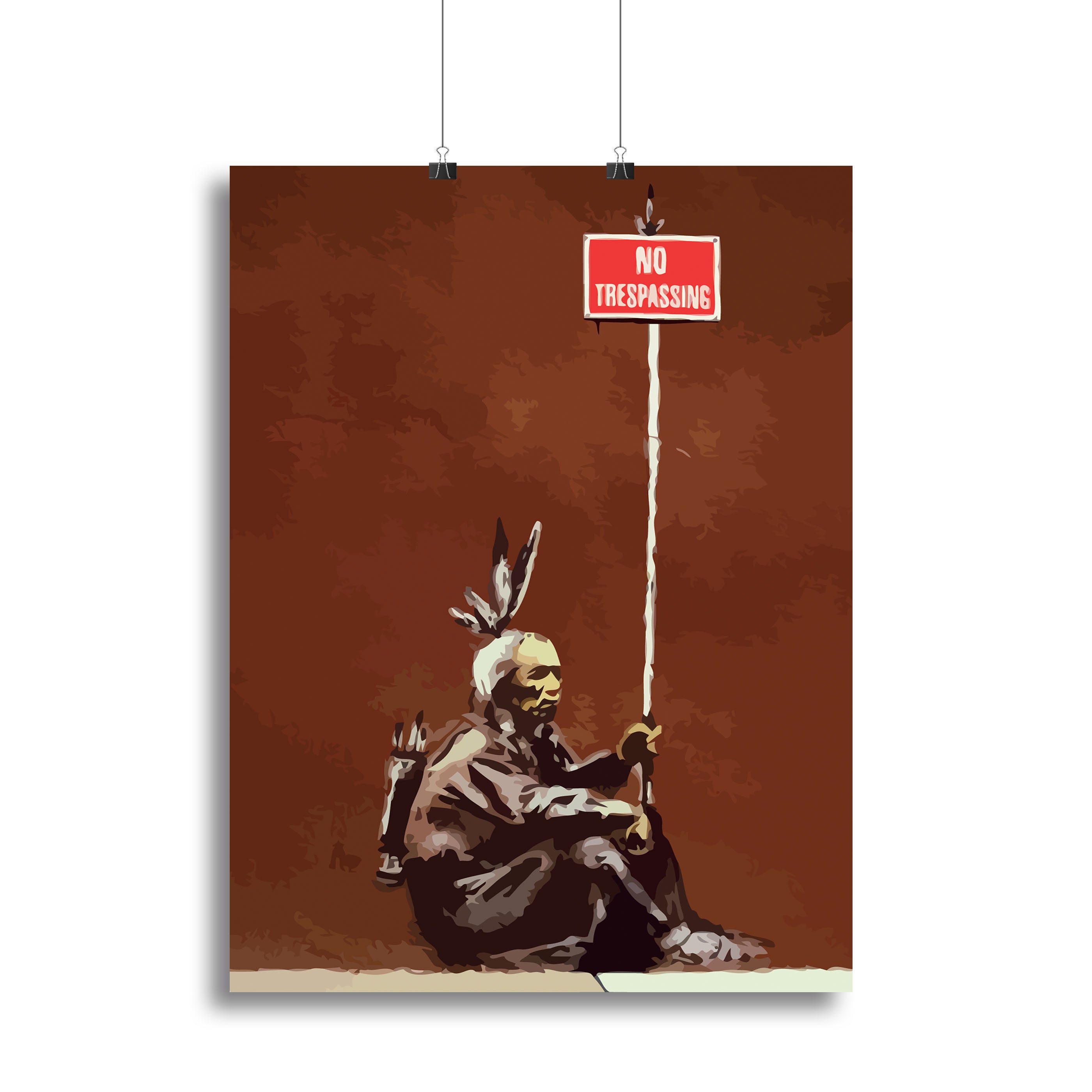 Banksy No Trespassing Canvas Print or Poster - Canvas Art Rocks - 2