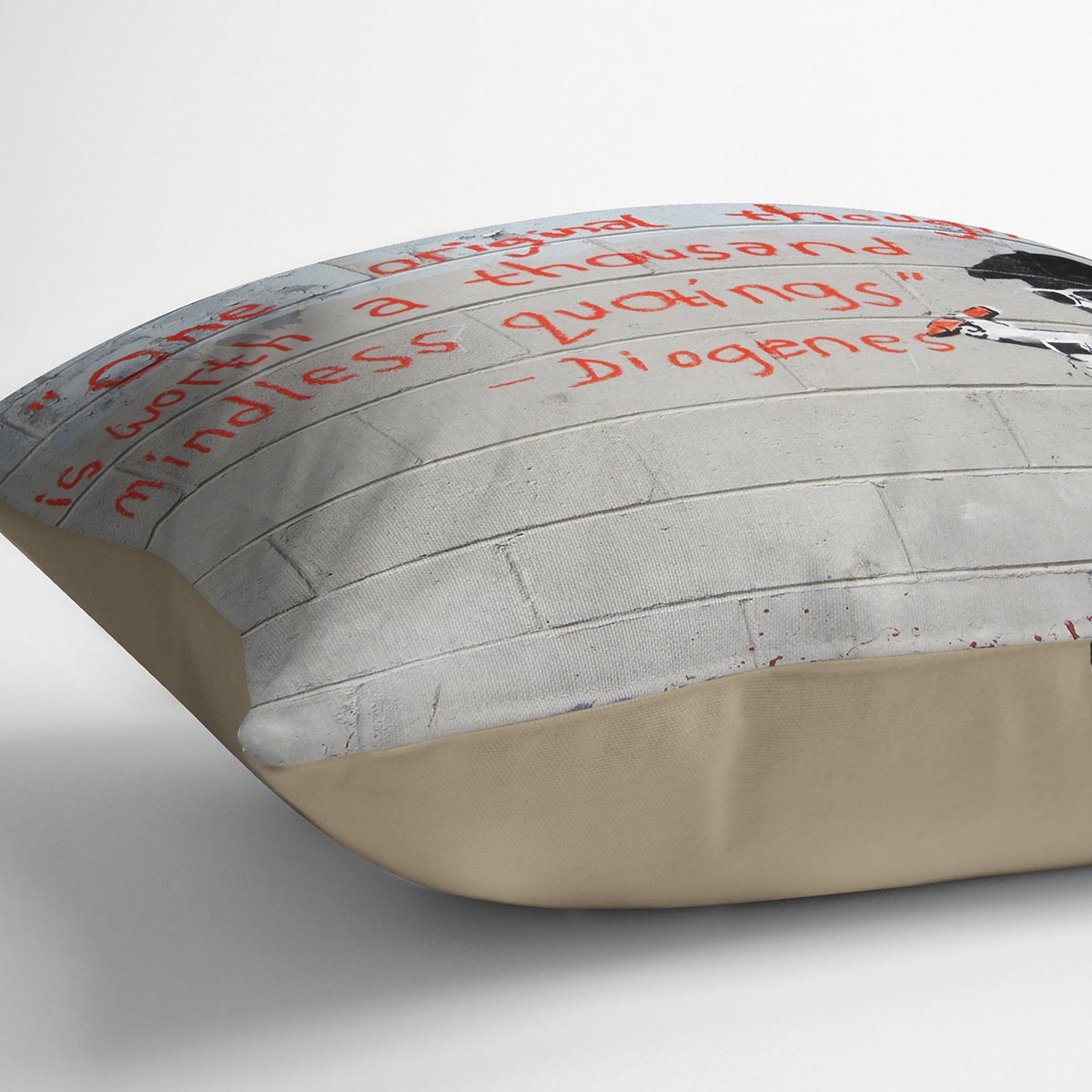 Banksy One Original Thought Cushion