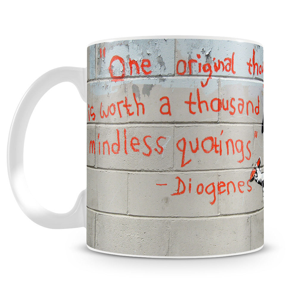Banksy One Original Thought Mug - Canvas Art Rocks