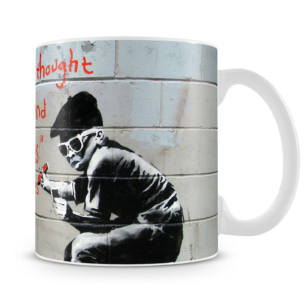 Banksy One Original Thought Mug - Canvas Art Rocks