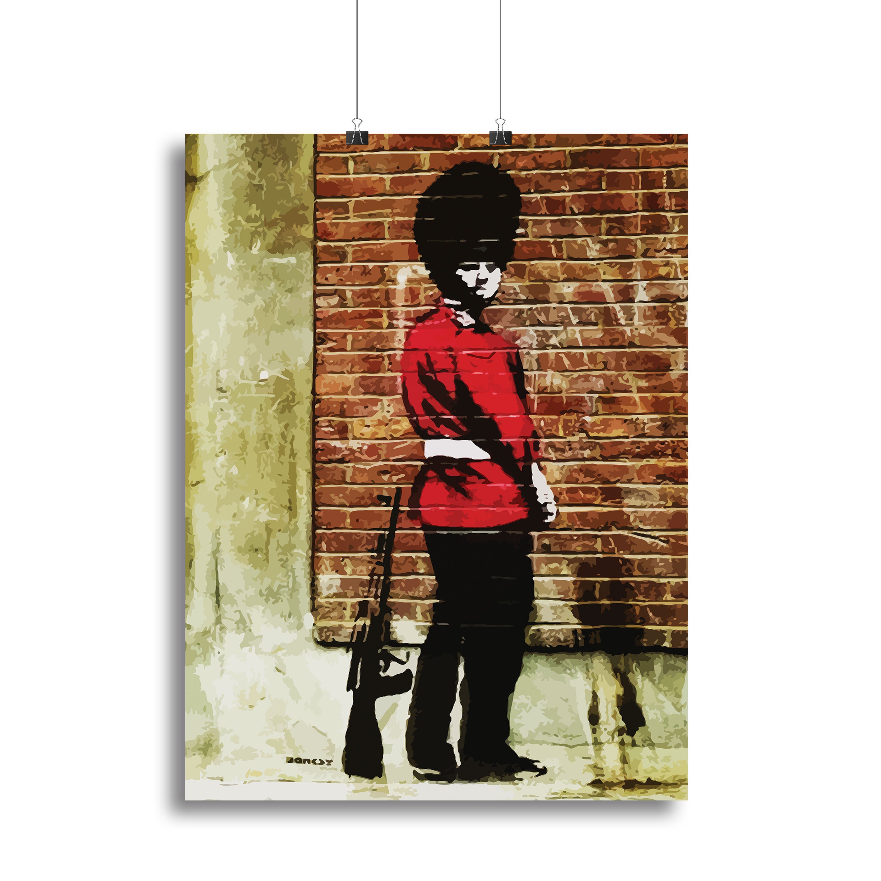 Banksy Pissing London Soldier Canvas Print or Poster - Canvas Art Rocks - 2