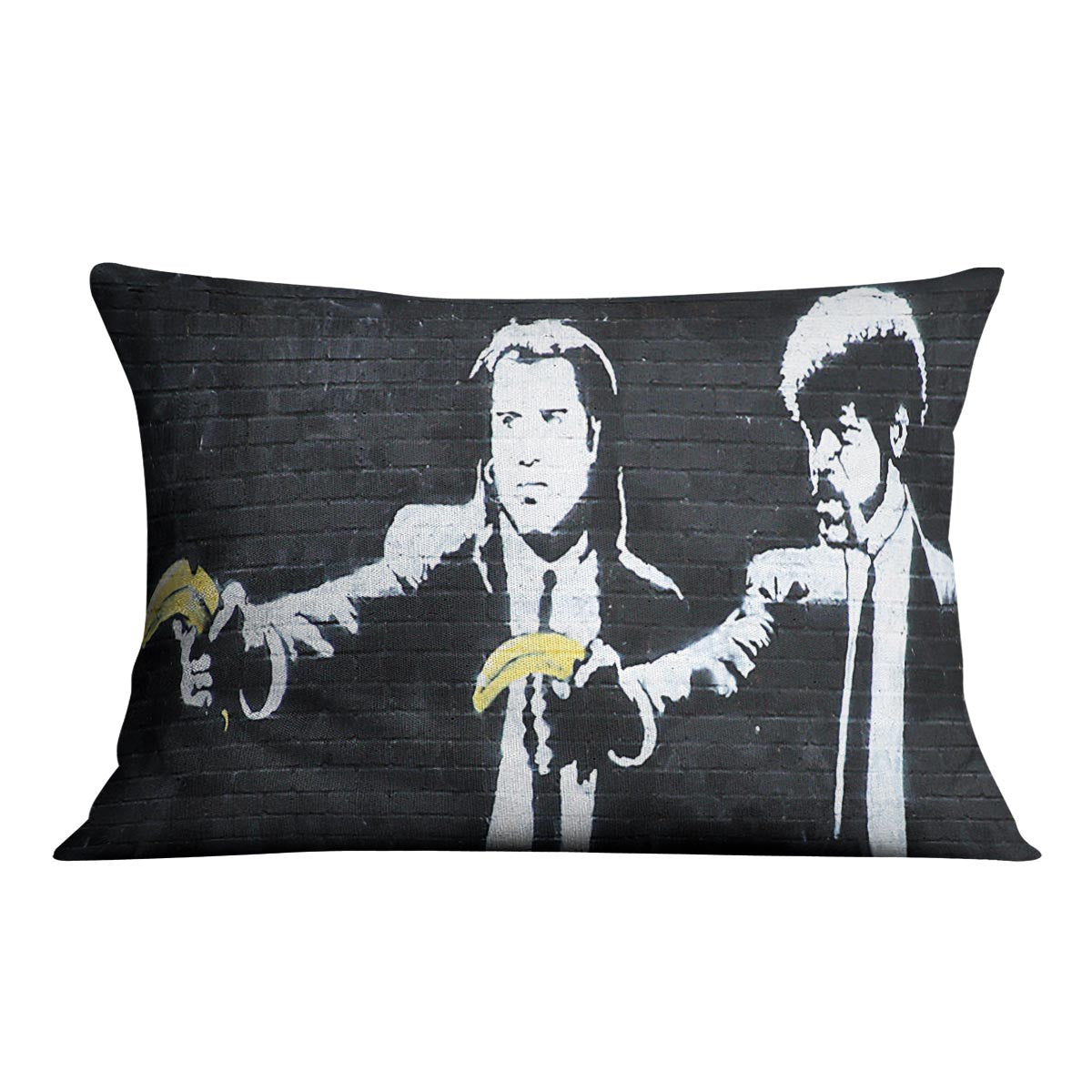 Banksy Pulp Fiction Banana Guns Cushion