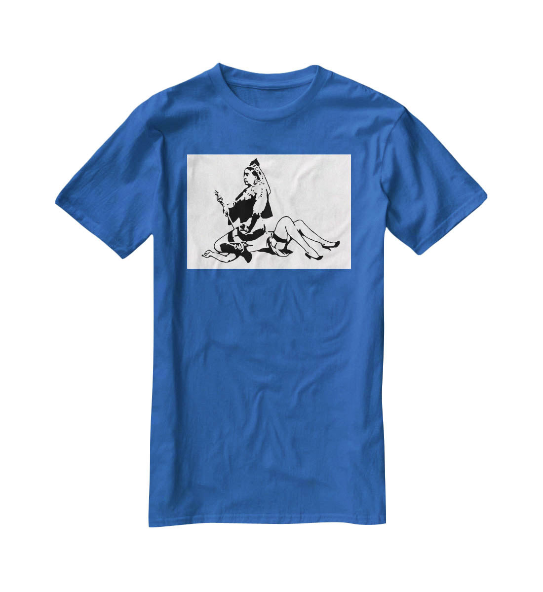 Banksy Queen Victoria T-Shirt - Canvas Art Rocks - 2
