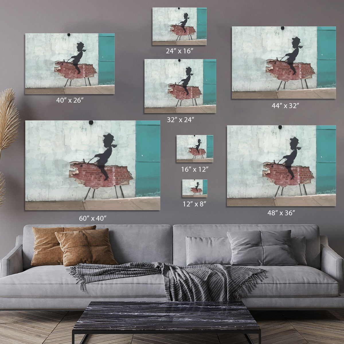 Banksy Rodeo Boy Canvas Print or Poster - Canvas Art Rocks - 7