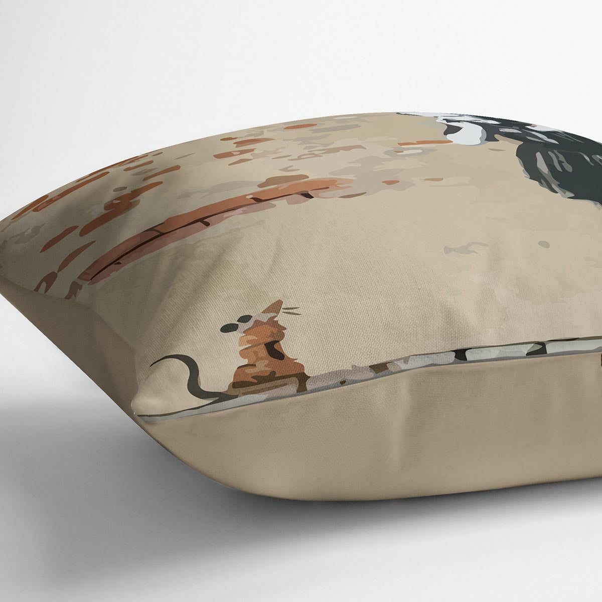 Banksy School Girl Mouse Cushion