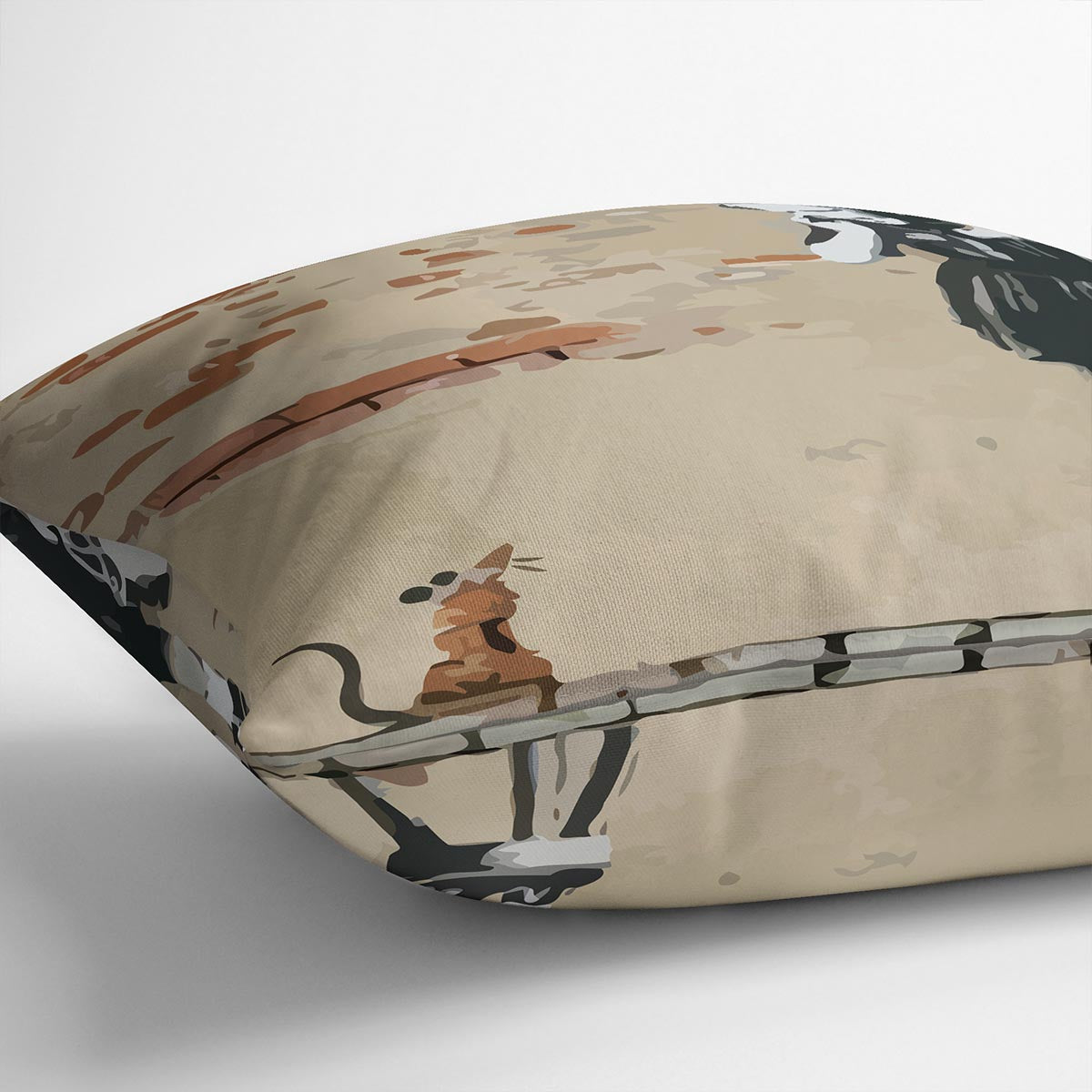 Banksy School Girl Mouse Cushion