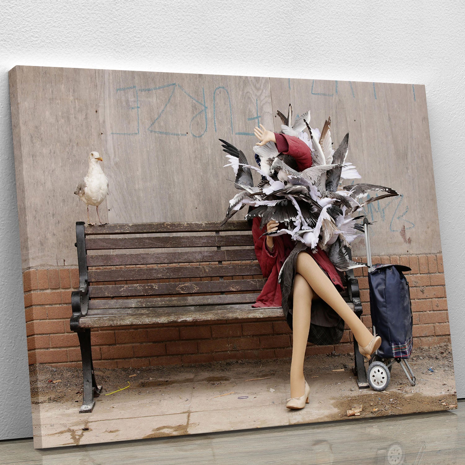 Banksy Seagulls Canvas Print or Poster - Canvas Art Rocks - 1