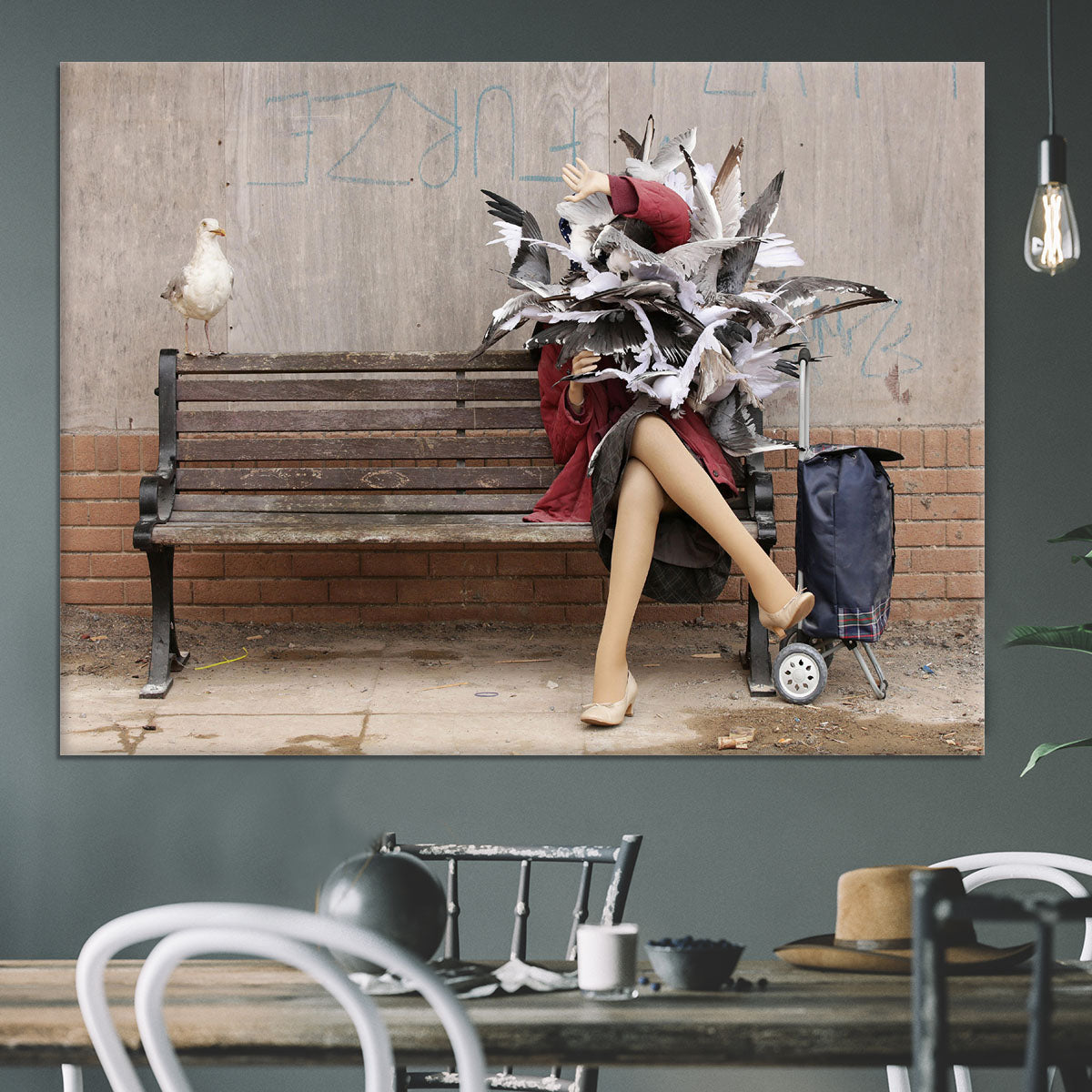 Banksy Seagulls Canvas Print or Poster - Canvas Art Rocks - 3