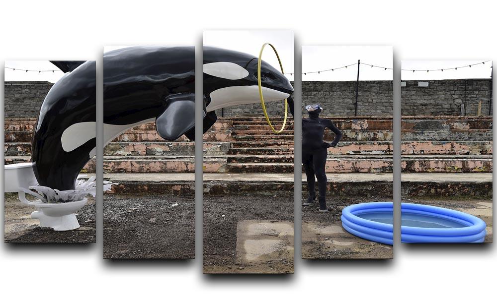 Banksy Seaworld 5 Split Panel Canvas  - Canvas Art Rocks - 1
