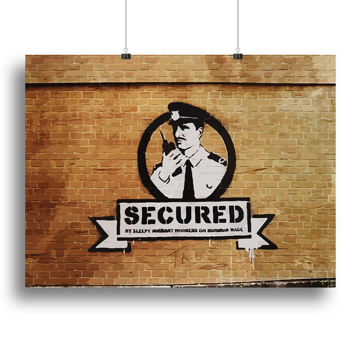 Banksy Secured Liverpool Canvas Print or Poster - Canvas Art Rocks - 2