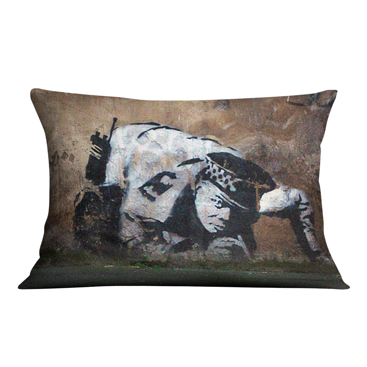 Banksy Snorting Policeman Cushion