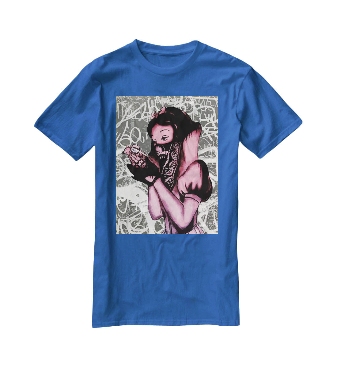 Banksy Snow White Grenade T-Shirt - Canvas Art Rocks - 2