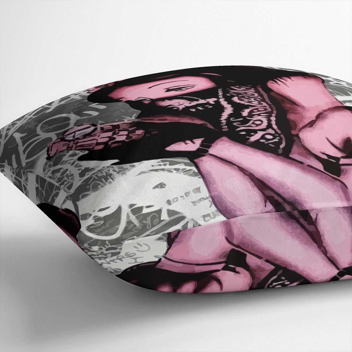 Banksy Snow White Grenade Cushion