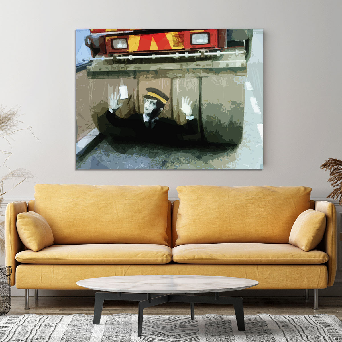 Banksy Steamroller Traffic Warden London Canvas Print or Poster - Canvas Art Rocks - 4