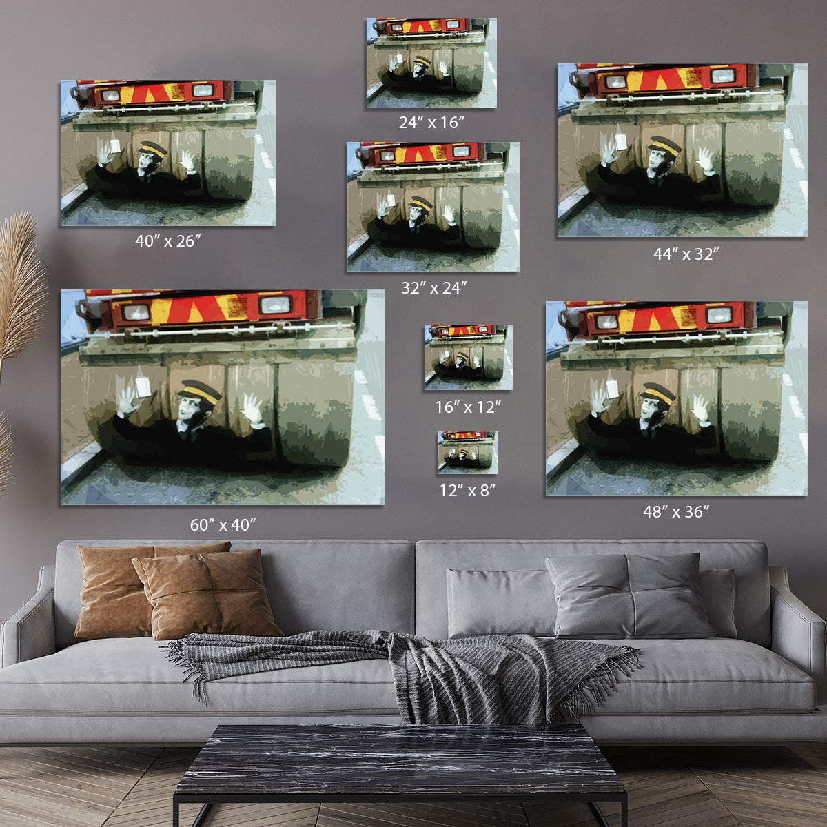 Banksy Steamroller Traffic Warden London Canvas Print or Poster - Canvas Art Rocks - 7