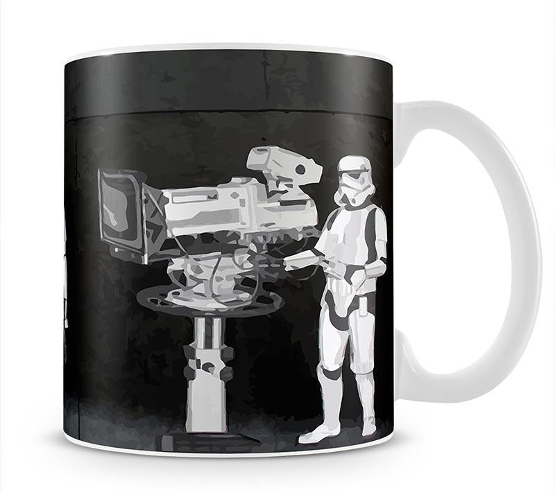 Banksy Stormtroopers Filming Oscars Mug - Canvas Art Rocks - 4