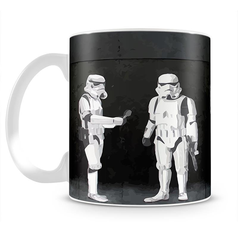 Banksy Stormtroopers Filming Oscars Mug - Canvas Art Rocks - 4