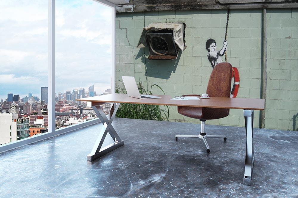 Banksy Swing Boy Wall Mural Wallpaper - Canvas Art Rocks - 3