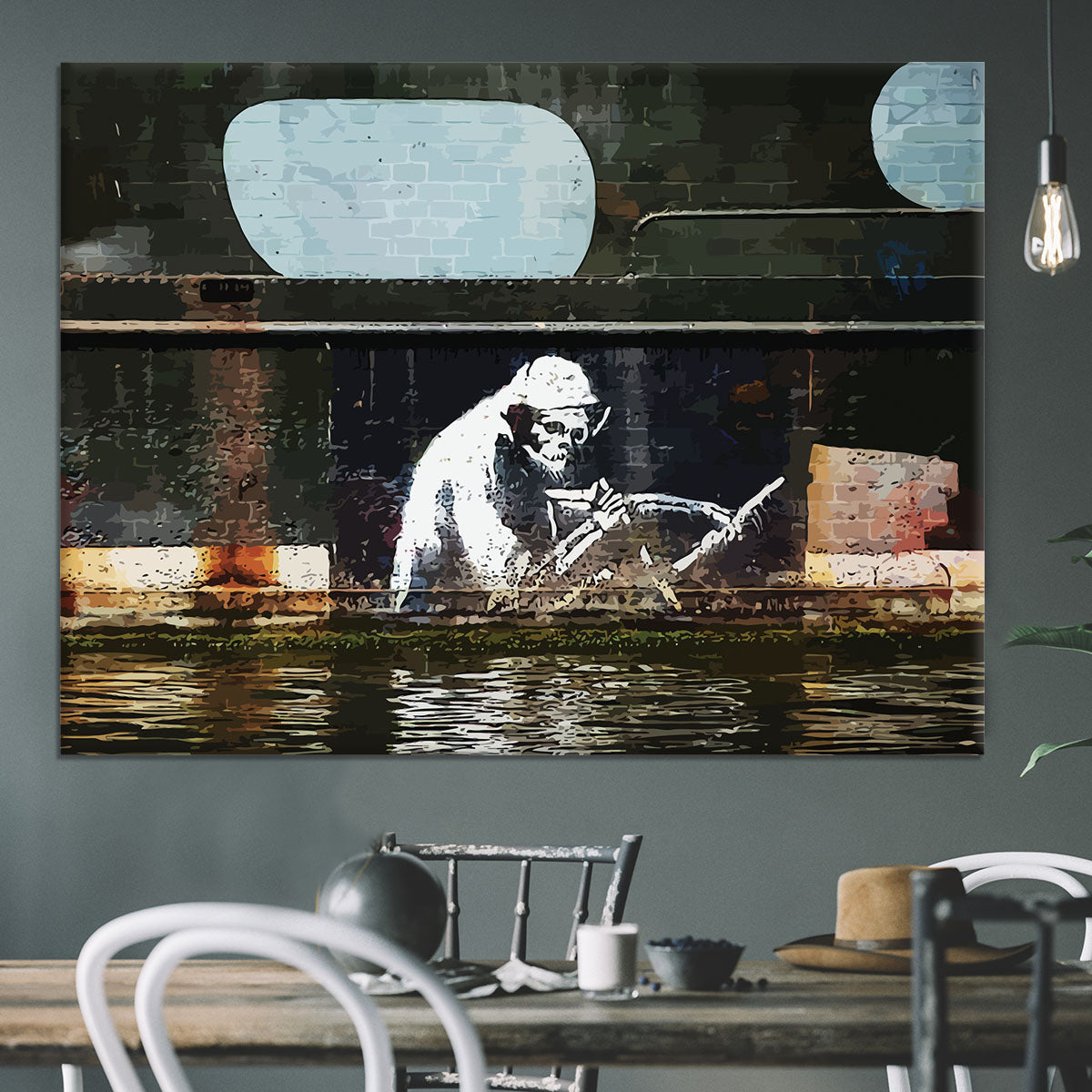 Banksy The Grim Reaper Bristol Canvas Print or Poster - Canvas Art Rocks - 3
