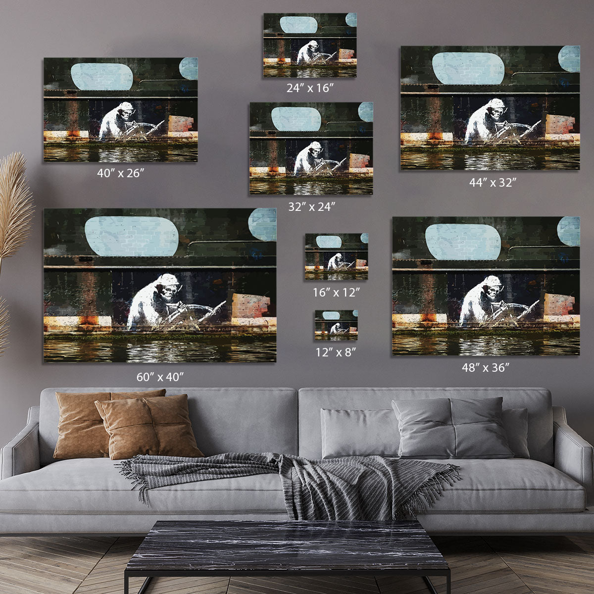 Banksy The Grim Reaper Bristol Canvas Print or Poster - Canvas Art Rocks - 7