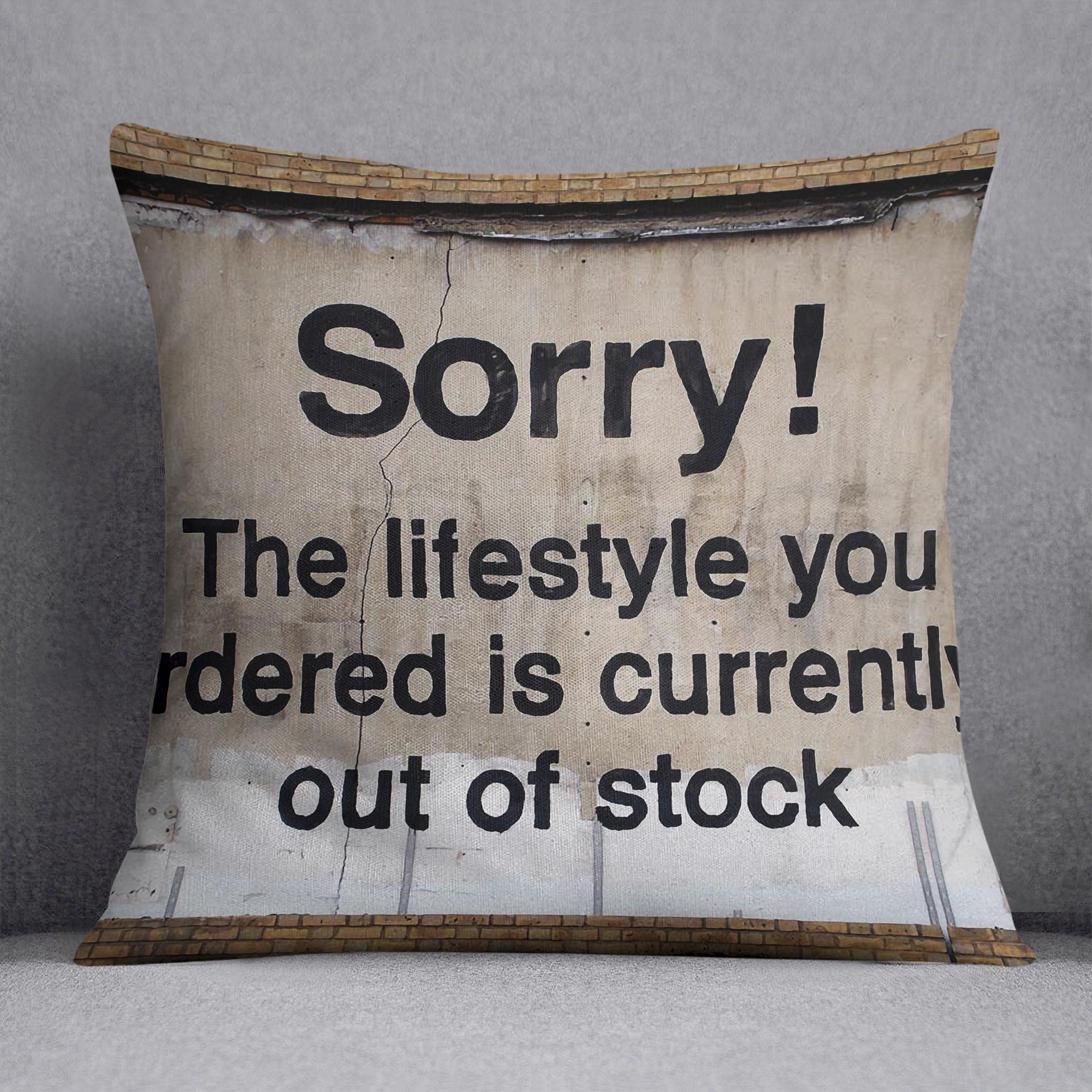 Banksy The Lifestyle You Ordered Cushion