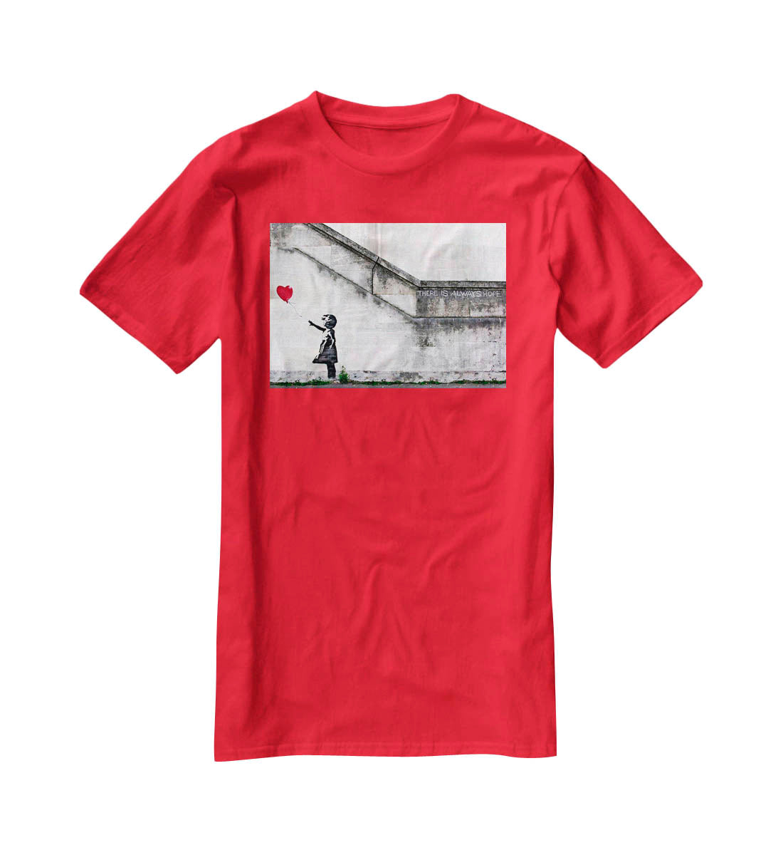 Banksy There is Always Hope T-Shirt - Canvas Art Rocks - 4