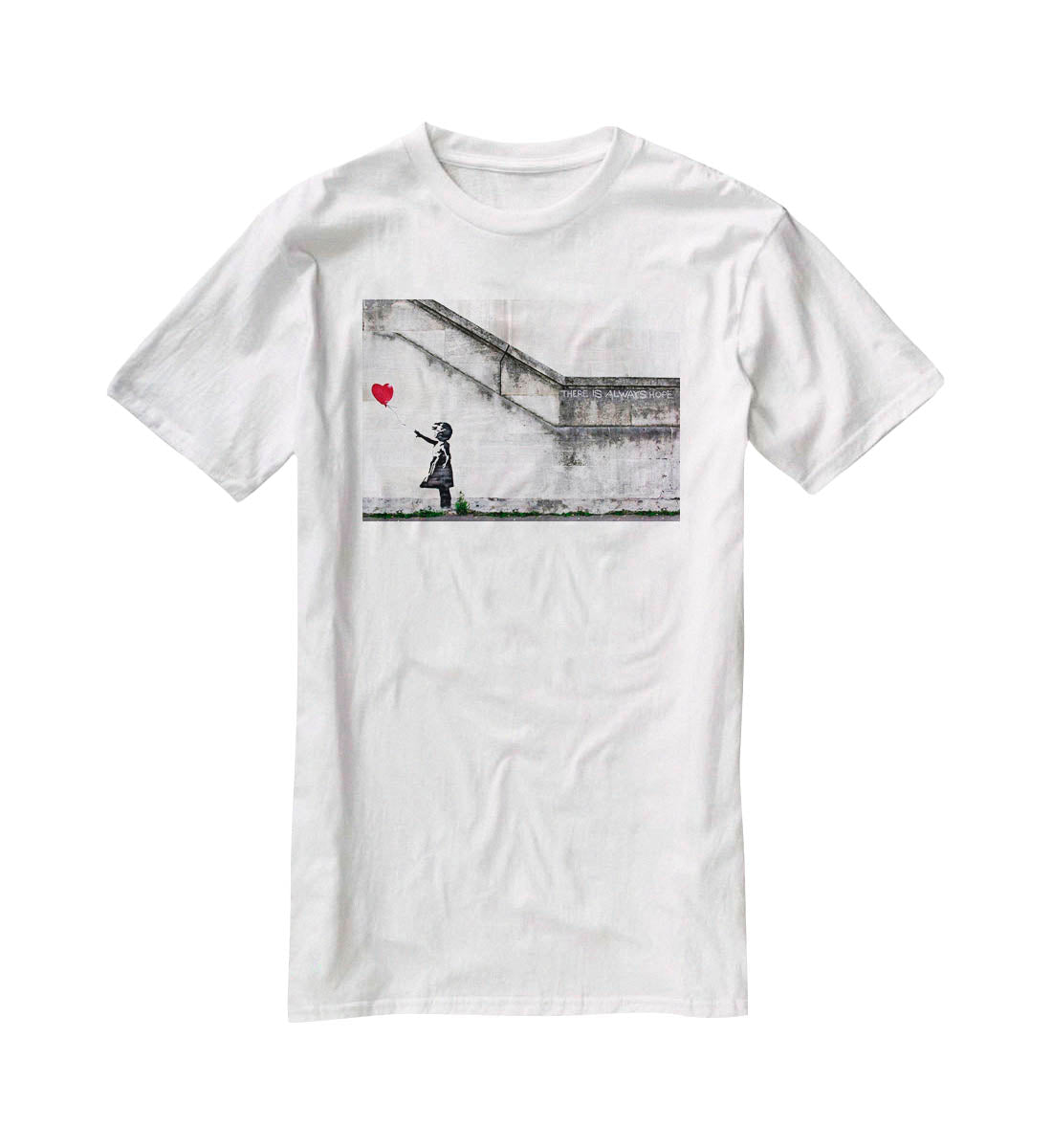 Banksy There is Always Hope T-Shirt - Canvas Art Rocks - 5