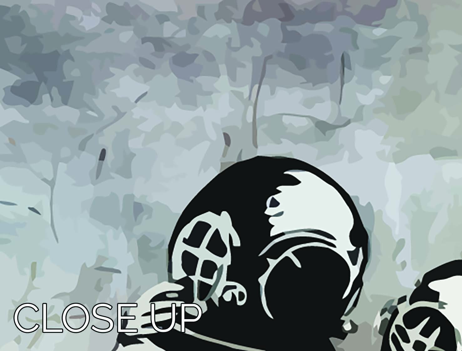 Banksy Think Tank 3 Split Panel Canvas Print - Canvas Art Rocks - 3