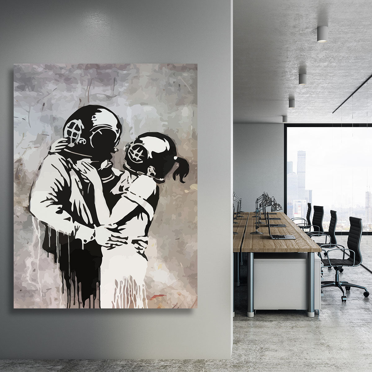 Banksy Think Tank Canvas Print or Poster - Canvas Art Rocks - 3