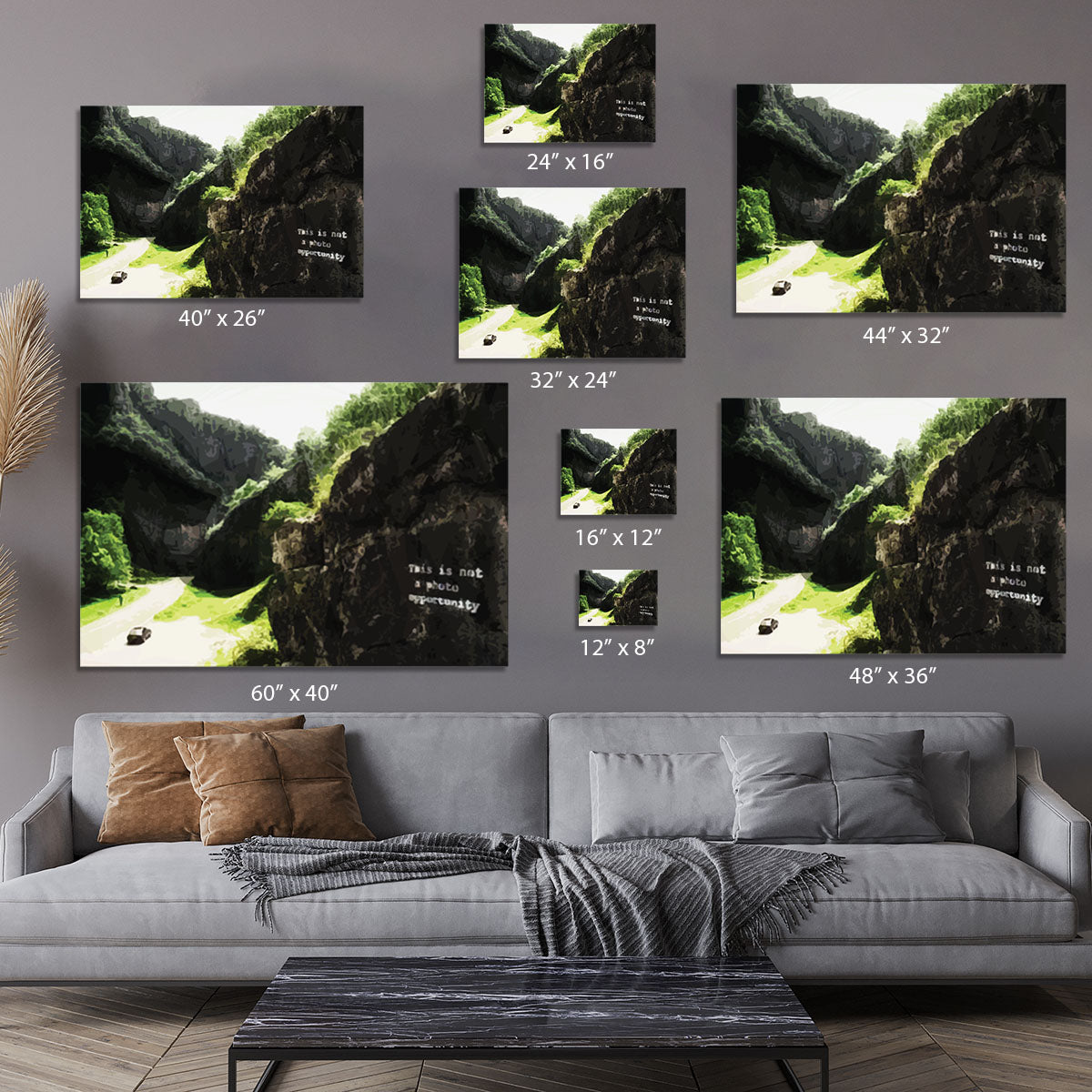 Banksy This is not a Photo Opportunity Cheddar Gorge Somerset Canvas Print or Poster - Canvas Art Rocks - 7