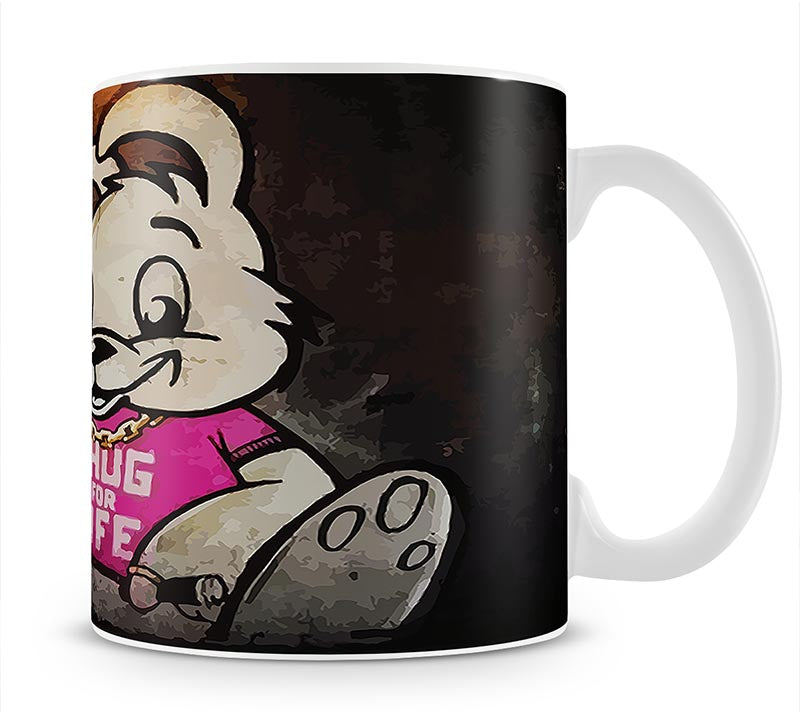 Banksy Thug For Life Bunny Mug - Canvas Art Rocks - 1